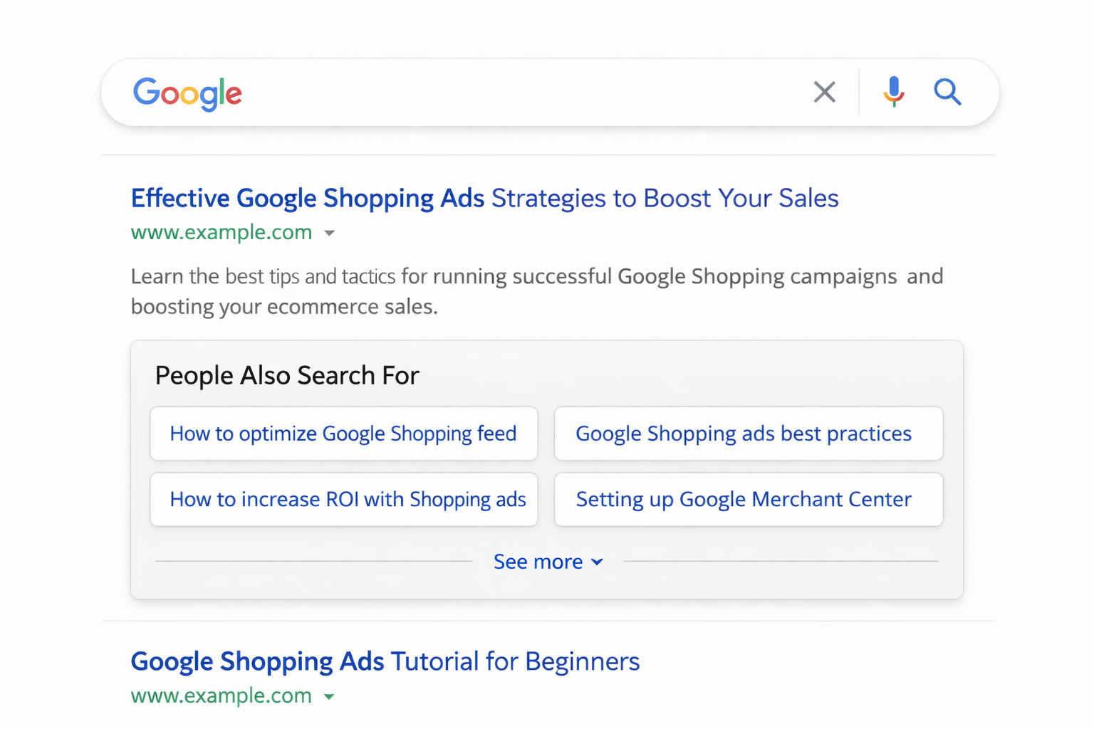 People Also Search For section