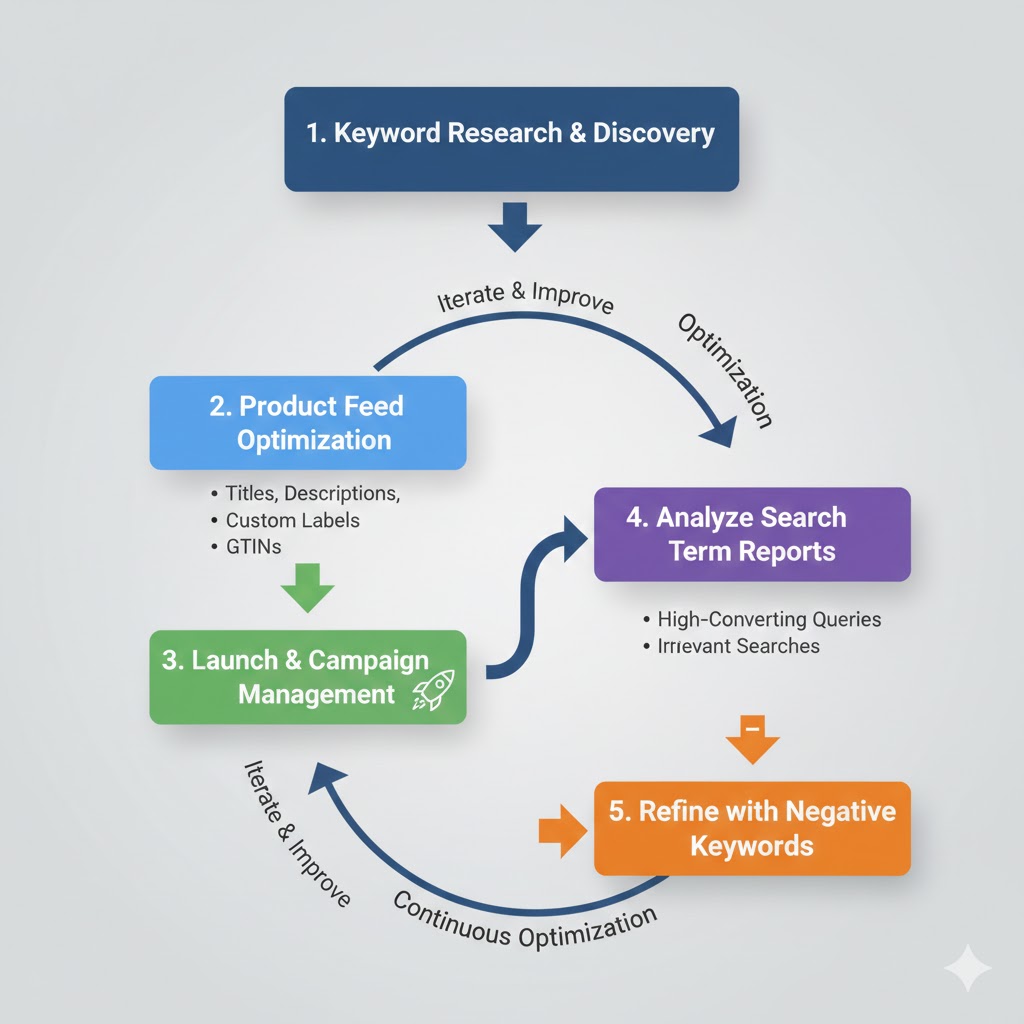 keyword research to product feed optimization