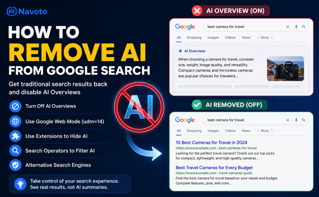 How to remove AI from Google Search