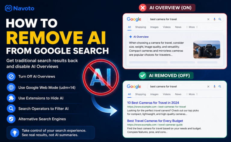 How to remove AI from Google Search